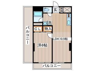 桃李園ビルの物件間取画像